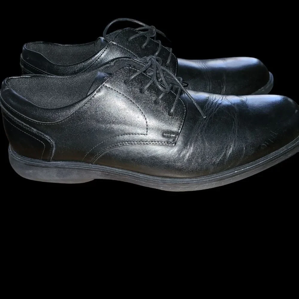 Nunn Bush  KORE sz 13EE black laceup slippers genuine leather